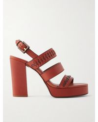 Zimmermann - Alchemy Leather Platform Sandals - Lyst