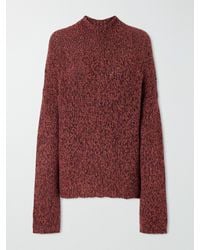 KHAITE - Seth Cashmere And Silk-Blend Mélange Turtleneck Sweater - Lyst