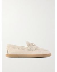 Christian Louboutin - Chambeliboat Loafers Aus Veloursleder Mit Shearling-Futter - Lyst