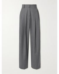 Frankie Shop - Gelso Pleated Tencel-Blend Straight-Leg Pants - Lyst