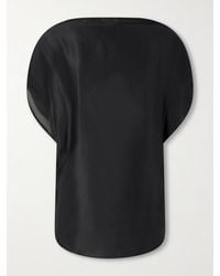 KHAITE - Poppi Satin Blouse - Lyst