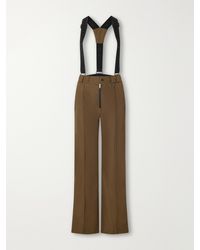 Yves Salomon - Suspender Pintucked Shell Flared Ski Pants - Lyst