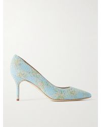 Manolo Blahnik - Bb 70 Woven Pumps - Lyst