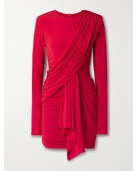 Isabel Marant - Georgia Ruched Draped Jersey Mini Dress - Lyst