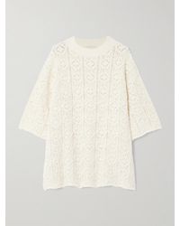 Loulou de Saison - Antila Oberteil Aus Gehäkelter Chenille Aus Einer Baumwollmischung - Lyst