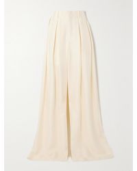 Ralph Lauren - Greer Hose Mit Weitem Bein Aus Habutai-Seide - Lyst