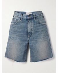 Nili Lotan - Russel Jeansshorts Mit Fransen - Lyst
