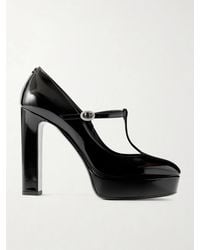 Jimmy Choo - Marene 120 Embellished Patent-Leather Mary Jane Pumps - Lyst