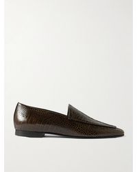 TOVE - Cora Croc-Effect Leather Loafers - Lyst