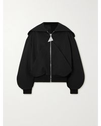 The Attico - Hooded Oversized Wool-Twill Bomber Jacket - Lyst