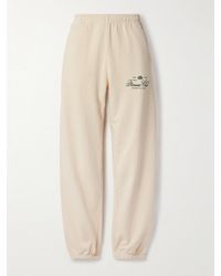 Sporty & Rich - Fitness World Jogginghose Aus Baumwoll-Jersey Mit Print - Lyst