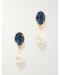 Jennifer Behr - Tunis-Plated, Crystal And Faux Pearl Earrings - Lyst