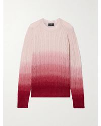 Etro - Ombré Cable-Knit Wool Sweater - Lyst
