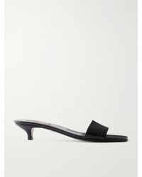 TOTEME - Lizard-Effect Leather Sandals - Lyst