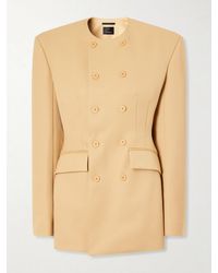 Wardrobe NYC - Rhw Double-Breasted Twill Mini Dress - Lyst