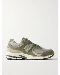 New Balance - 2002R Leather-Trimmed Mesh And Suede Sneakers - Lyst