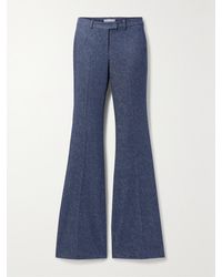 Michael Kors - Haylee Wool-Blend Flared Pants - Lyst