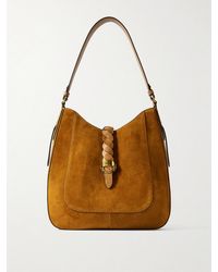 Isabel Marant - Altay Leather-Trimmed Suede Shoulder Bag - Lyst