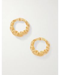 Alaïa - Tone Hoop Earrings - Lyst