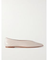 Aeyde - Chaussures Plates À Bouts Pointus En Cuir Moa - Lyst