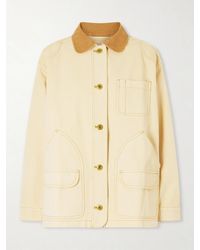 Doen - Pascual Corduroy-Trimmed Cotton-Canvas Jacket - Lyst