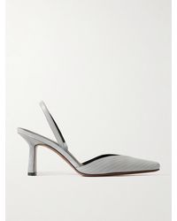 Neous - Dilmun Suede-Trimmed Leather Slingback Pumps - Lyst