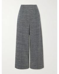 Emilia Wickstead - Daffy Pleated Cotton-Blend Jacquard Wide-Leg Pants - Lyst