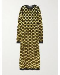 Rabanne - Midikleid Aus Stretch-Jersey Mit Verzierungen - Lyst