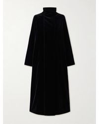 Colleen Allen - High-Neck Cotton-Velvet Coat - Lyst