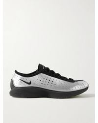 Nike - Air Superfly Suede And Perforated Metallic Leather Sneakers - Lyst