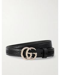 Gucci - Gg Marmont 2.0 Debossed Leather Belt - Lyst