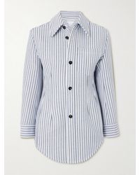 Bottega Veneta - Striped Woven Jacket - Lyst