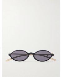 Dior - Dior Bow R2I Oval-Frame Acetate And-Tone Sunglasses - Lyst