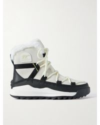 Sorel - Après-Skis En Daim À Finitions En Cuir, Toile Et Fourrure Synthétique Ona Rmx Glacy - Lyst