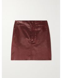Gauchère - Cotton-Blend Sateen Mini Skirt - Lyst