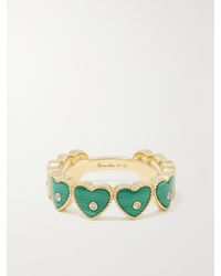Yvonne Léon - Alliance 9-Karat, Malachite And Diamond Ring - Lyst