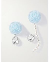 Magda Butrym - Tone, Pearl-Like, Resin And Crystal Earrings - Lyst