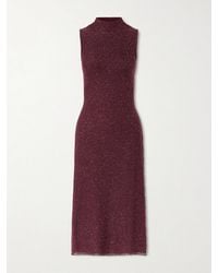Altuzarra - Marian Sequined Knitted Halterneck Midi Dress - Lyst