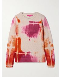 The Elder Statesman - Rorschach Malibu Pullover Aus Kaschmir Mit Batikmuster - Lyst
