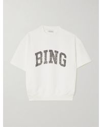 Anine Bing - Jay Sweatshirt Aus Baumwoll-Jersey Mit Print - Lyst