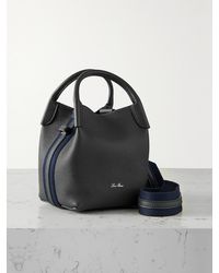 Loro Piana - Bale Grosgrain-Trimmed Textured-Leather Shoulder Bag - Lyst