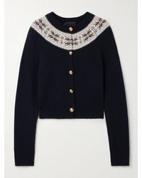 Nili Lotan - Josefa Fair Isle Cashmere Cardigan - Lyst