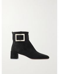 Roger Vivier - Bottines En Daim À Boucles So Vivier - Lyst