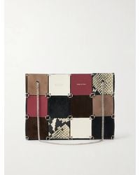 KHAITE - Emma Leather, Calf Hair And Suede Mini Shoulder Bag - Lyst