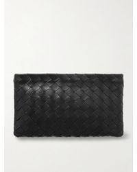 Bottega Veneta - Medium Intrecciato Leather Pouch - Lyst