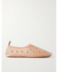 Chloé - Rita Studded Mesh Flats - Lyst