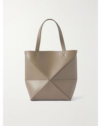 Loewe - Puzzle Fold Convertible Mini Leather Tote - Lyst