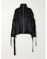 The Attico - Deconstructed Satin Bomber Jacket - Lyst