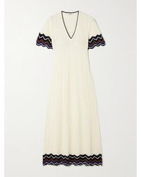 Eres - Luna Kleid Aus Einer Gehäkelten Baumwollmischung Mit Streifen - Lyst