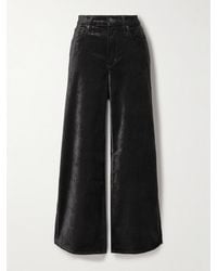 Citizens of Humanity - Lolli Cotton-Blend Velvet Wide-Leg Pants - Lyst